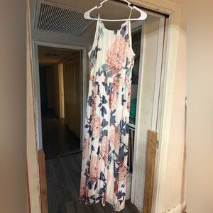 Floral Sleeveless Maxi Dress